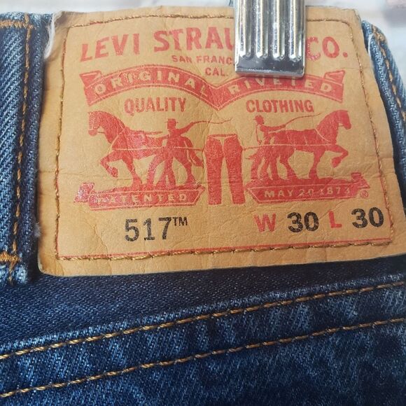 LEVI STRAUSS LEVI'S 517 Men's Classic Bootcut Jeans 30×30 - Picture 5 of 7